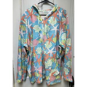 NWT Sun Bay Full Zip Hoodie Size 2XL 100% Cotton Lightweight